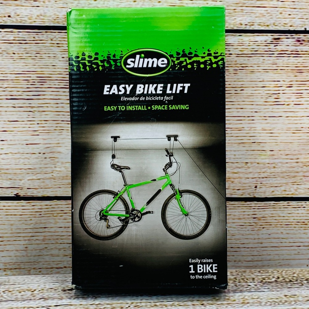 Slime Easy Bike Lift Bicycle Hoist Rack Ceiling Mount Storage‎ for 50 lbs Unused